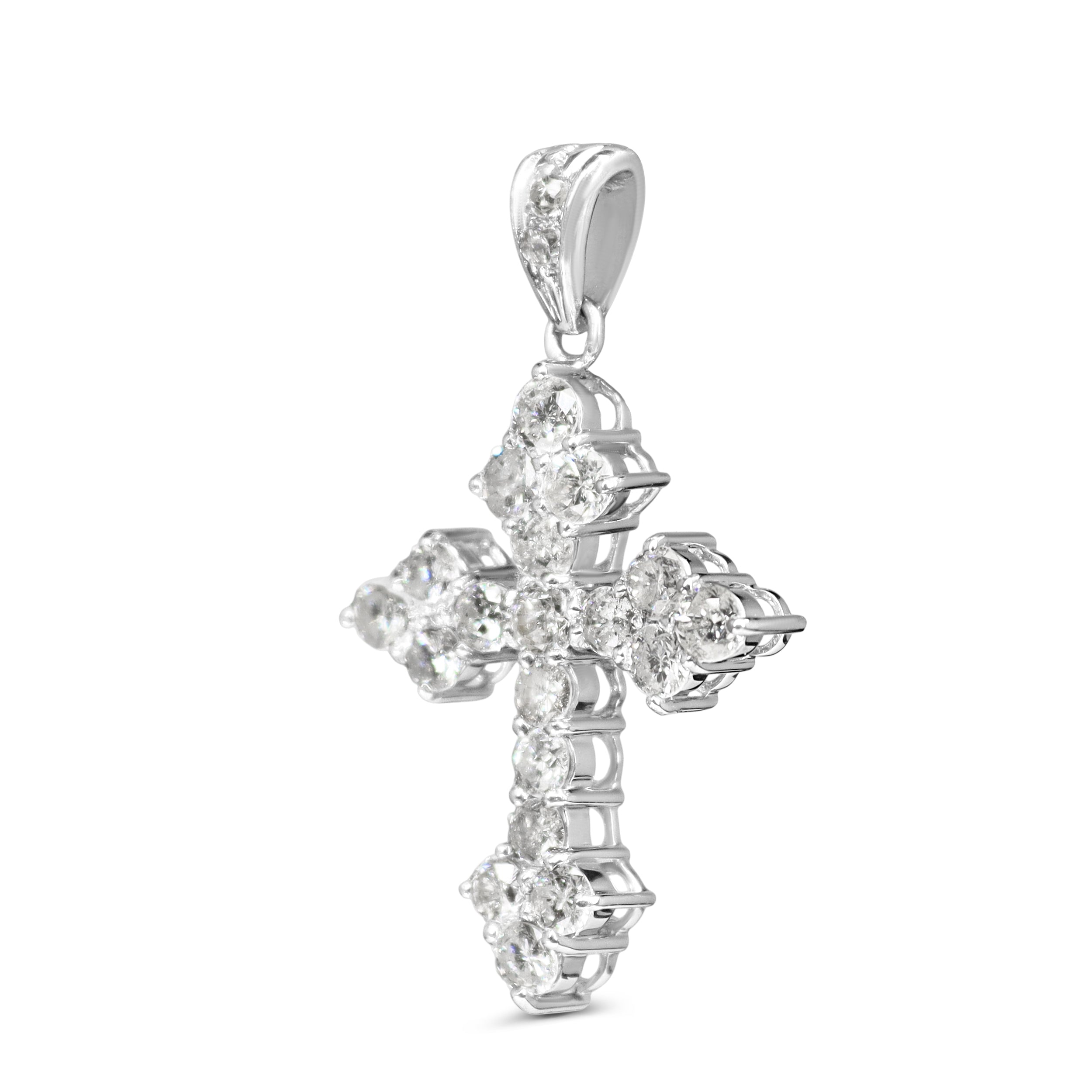 Platinum Diamond Cross Pendant