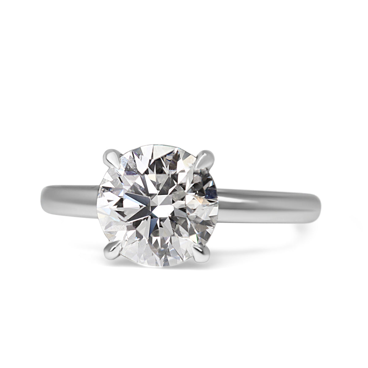 14ct White Gold 2.03ct Diamond Solitaire Ring