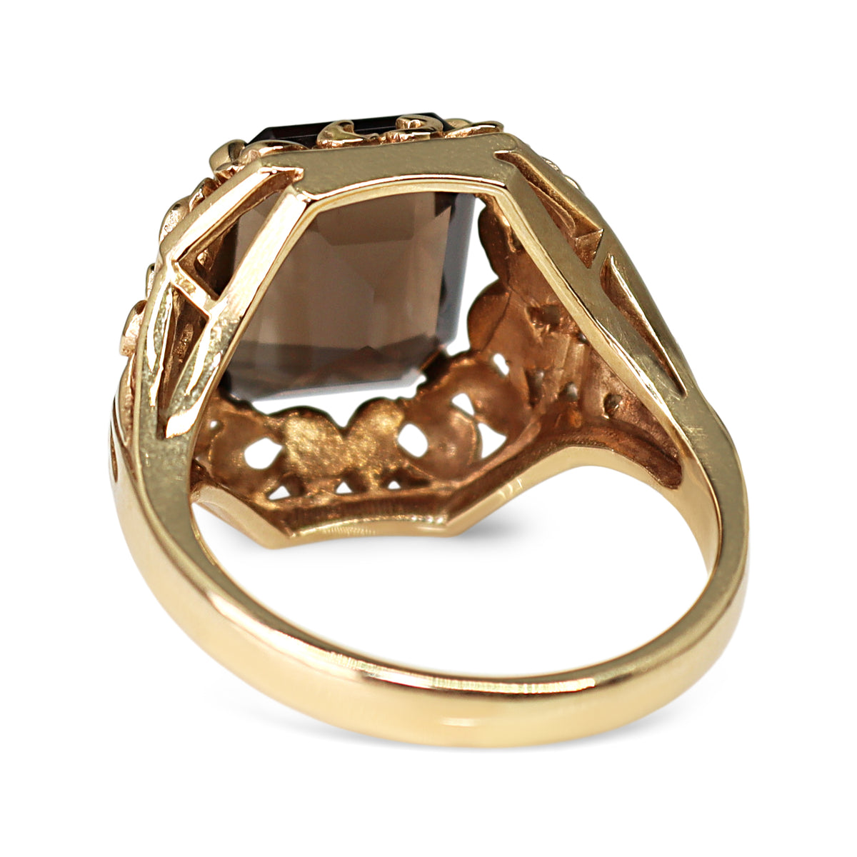 9ct Yellow Gold Vintage Quartz Ring