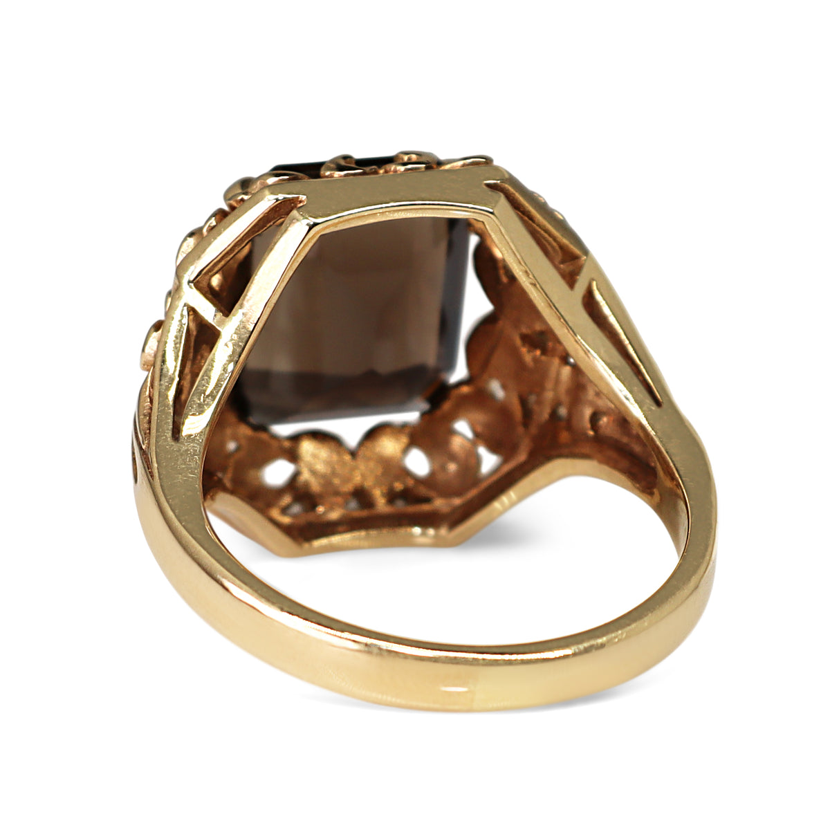 9ct Yellow Gold Vintage Quartz Ring