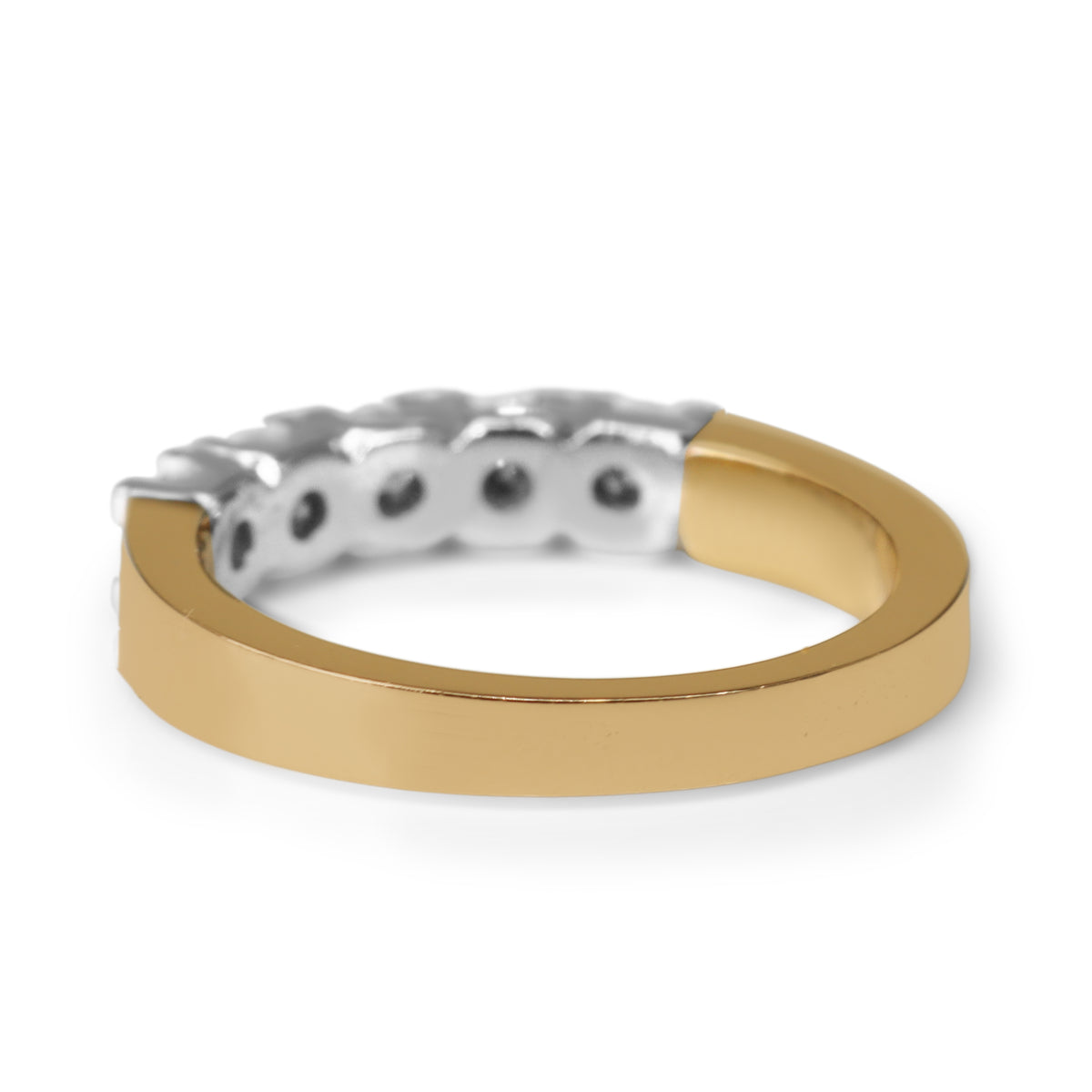 18ct Rose and White Gold 5 Stone Diamond Ring