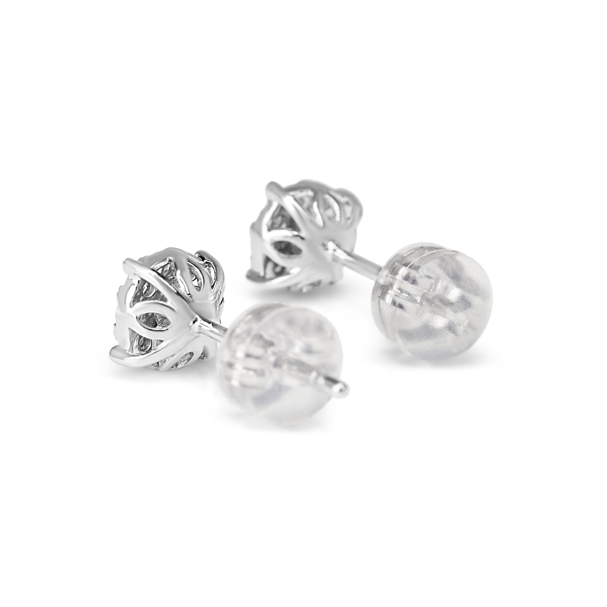 18ct White Gold .45ct Diamond Cluster Stud Earrings