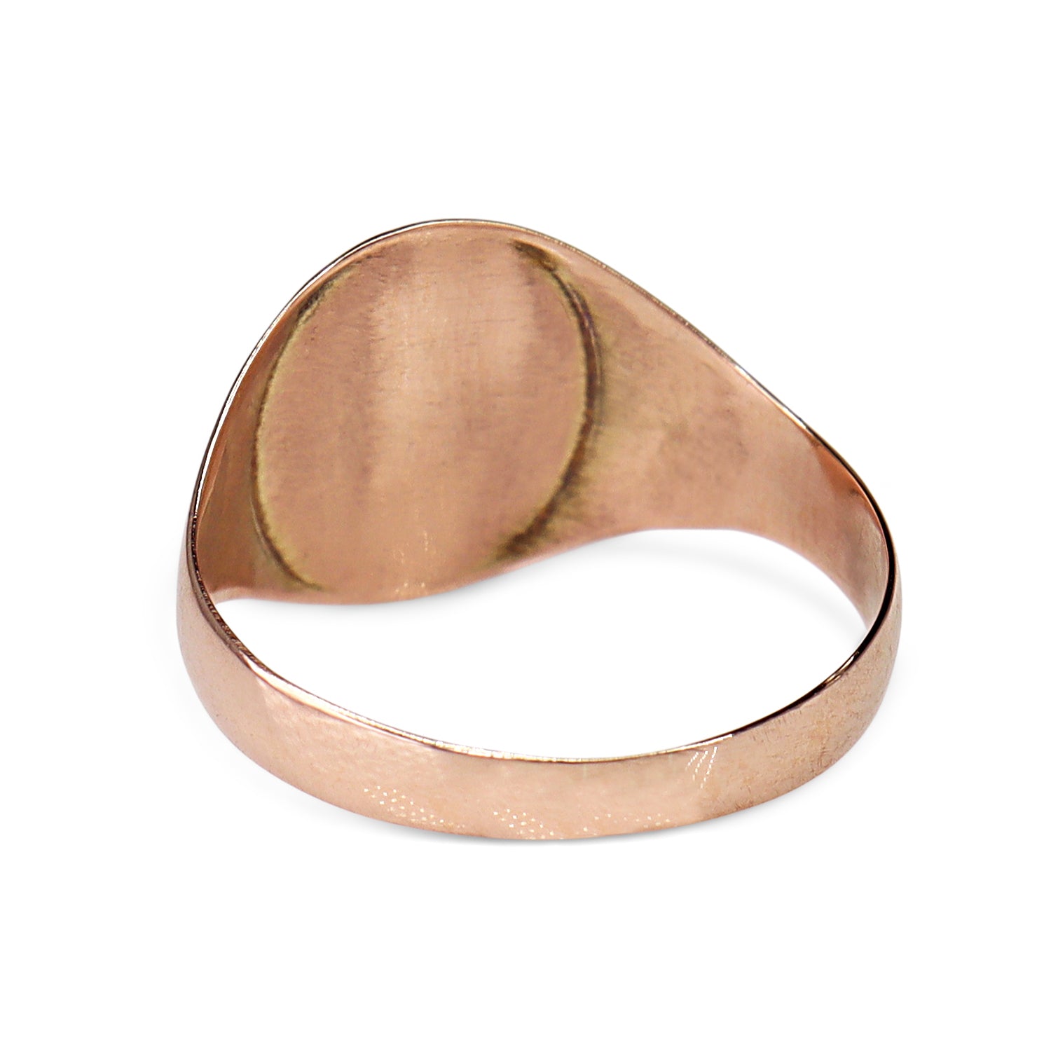 9ct Rose Gold Vintage Engraved Signet Ring