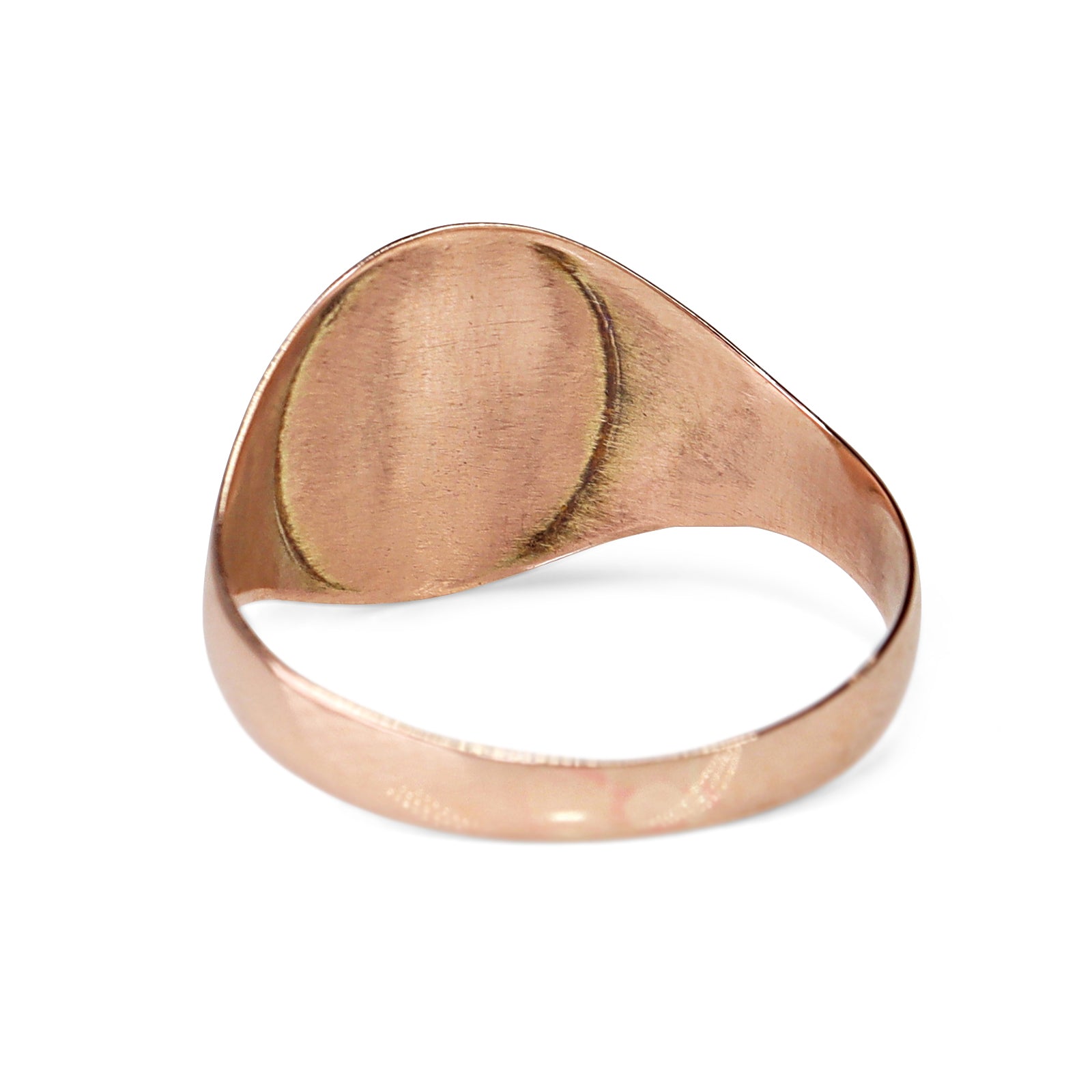 9ct Rose Gold Vintage Engraved Signet Ring