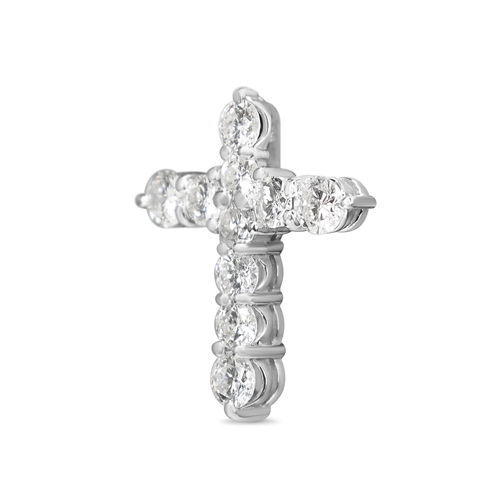 Platinum Diamond Cross Pendant
