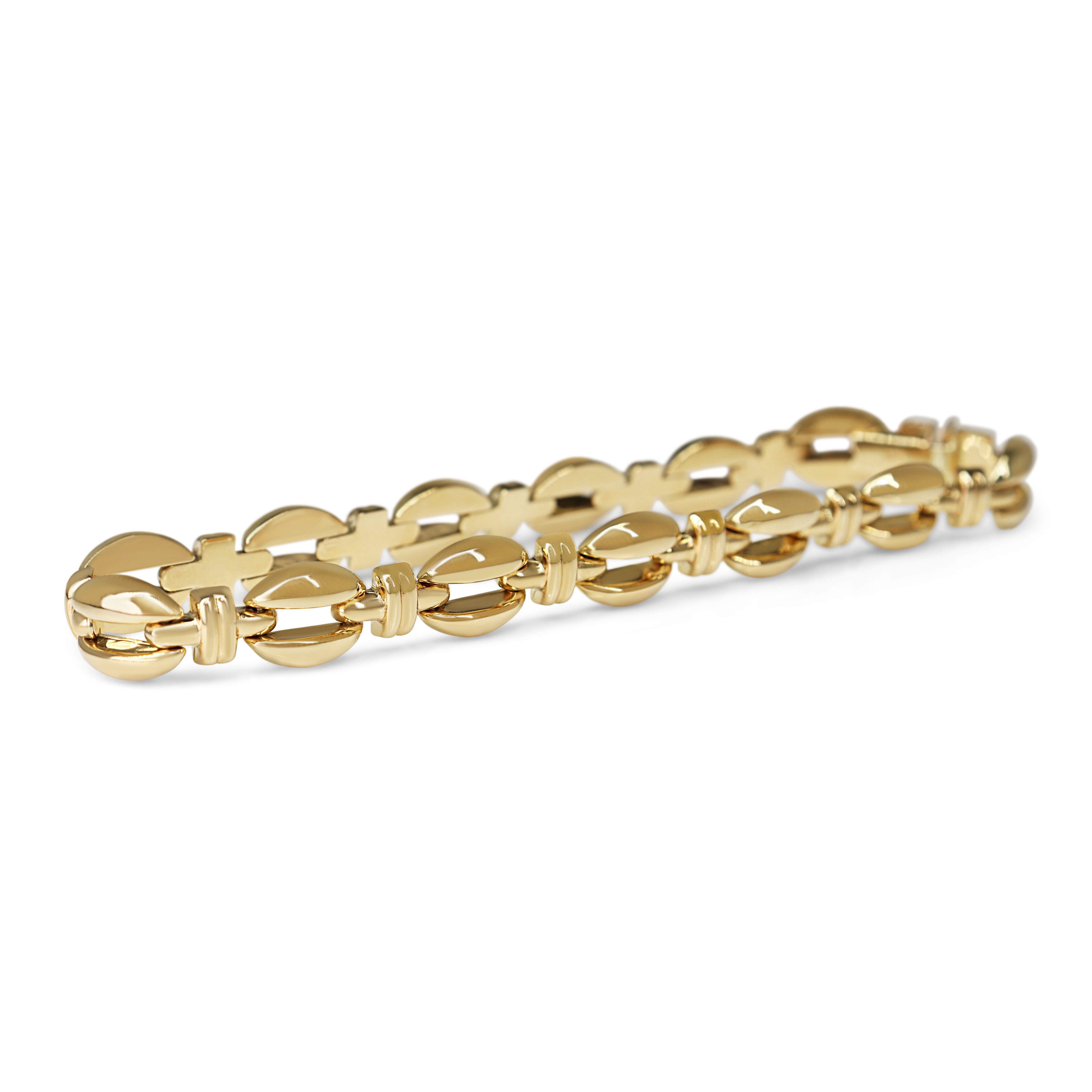 9ct Yellow Gold Fancy Link Bracelet