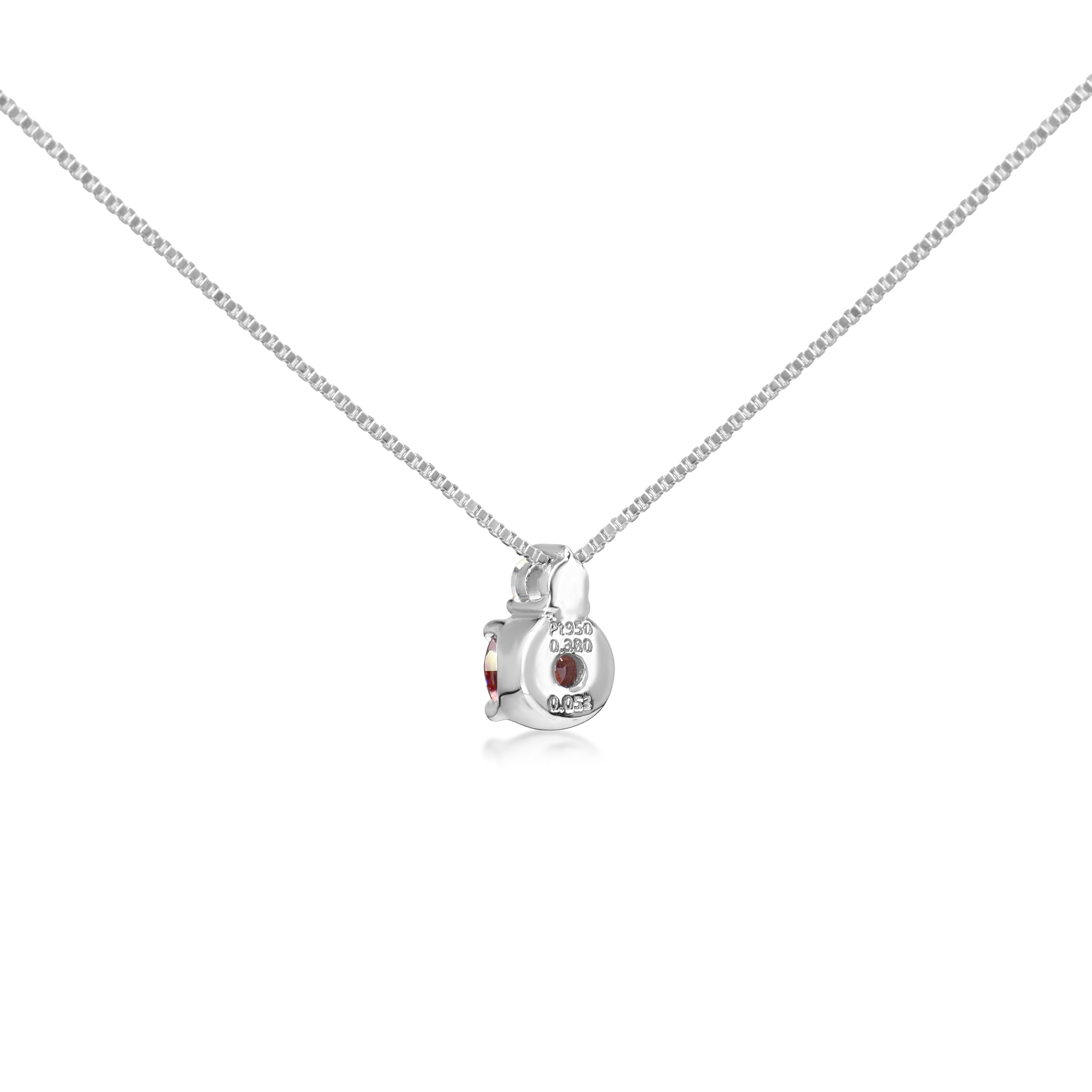 Platinum Treated Pink and White Diamond Necklace