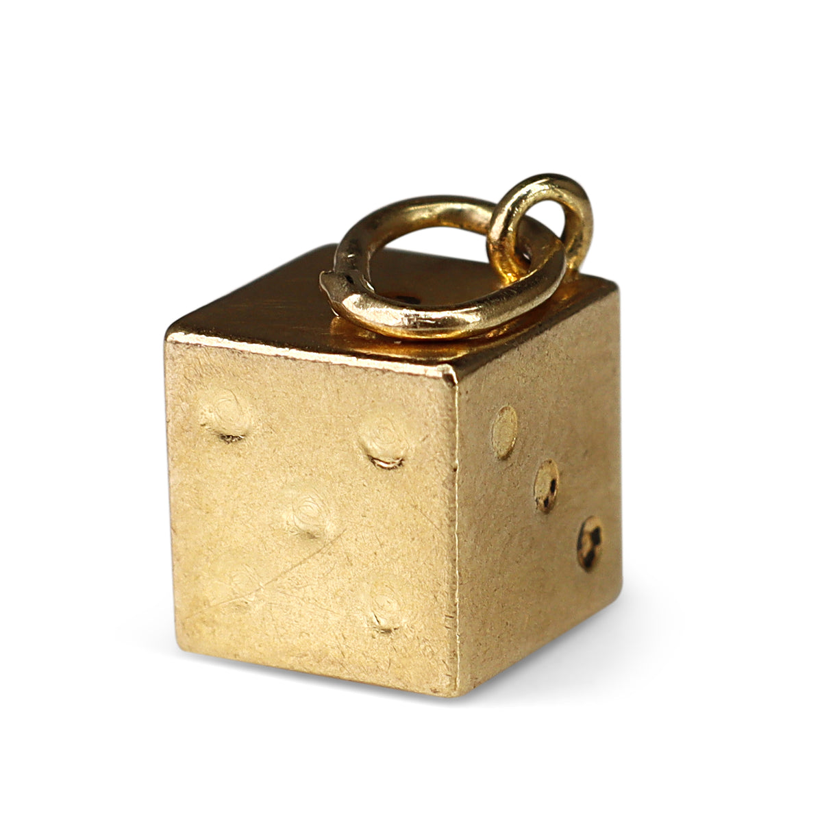 9ct Yellow Gold Dice Charm