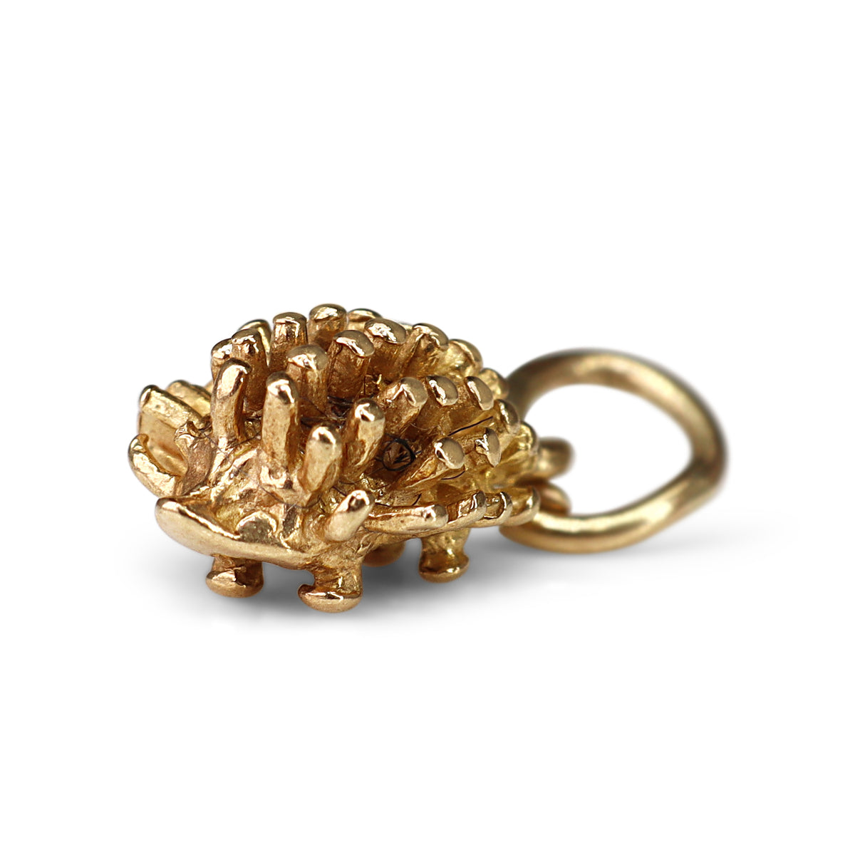9ct Yellow Gold Hedgehog Charm