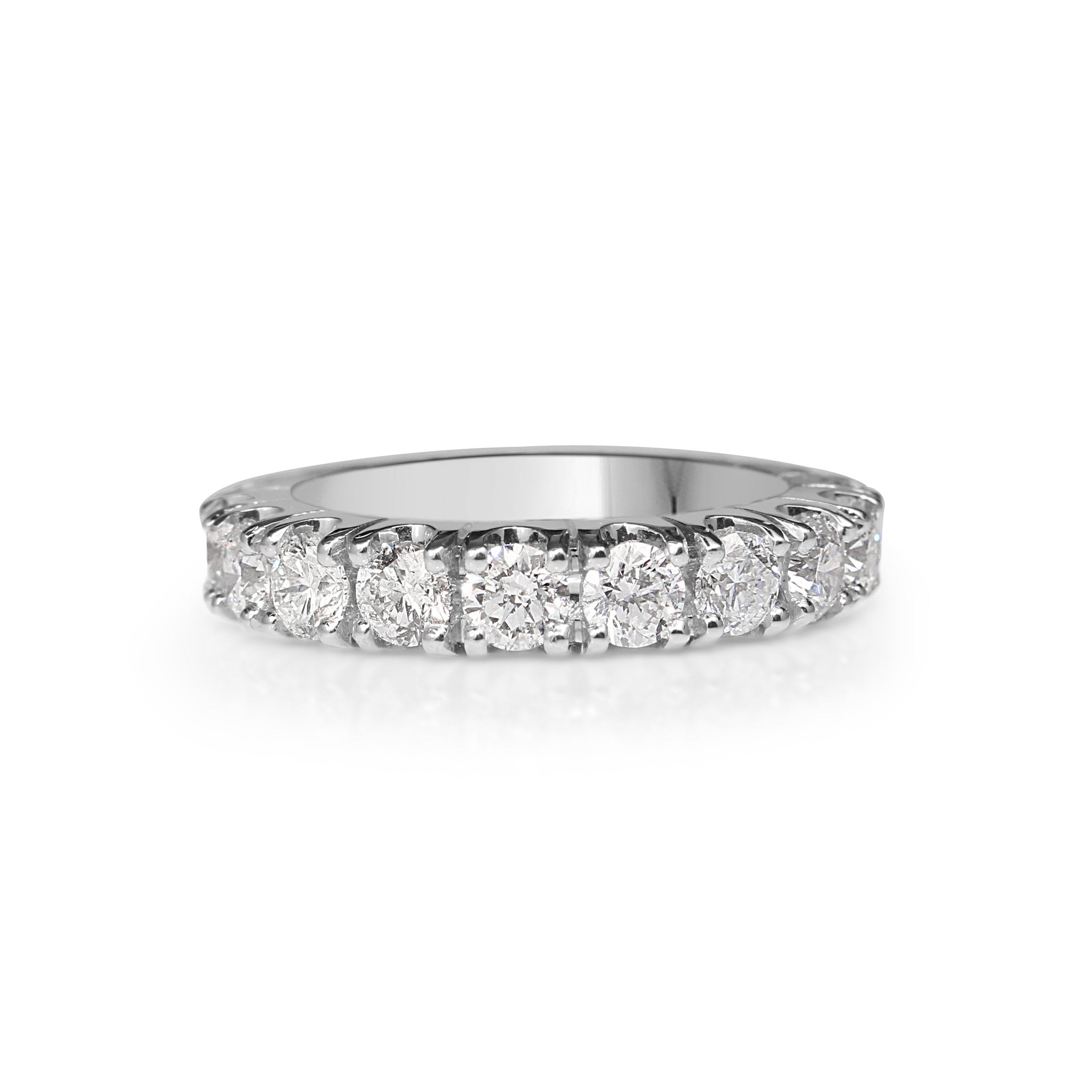 18ct White Gold Diamond Eternity Band Ring
