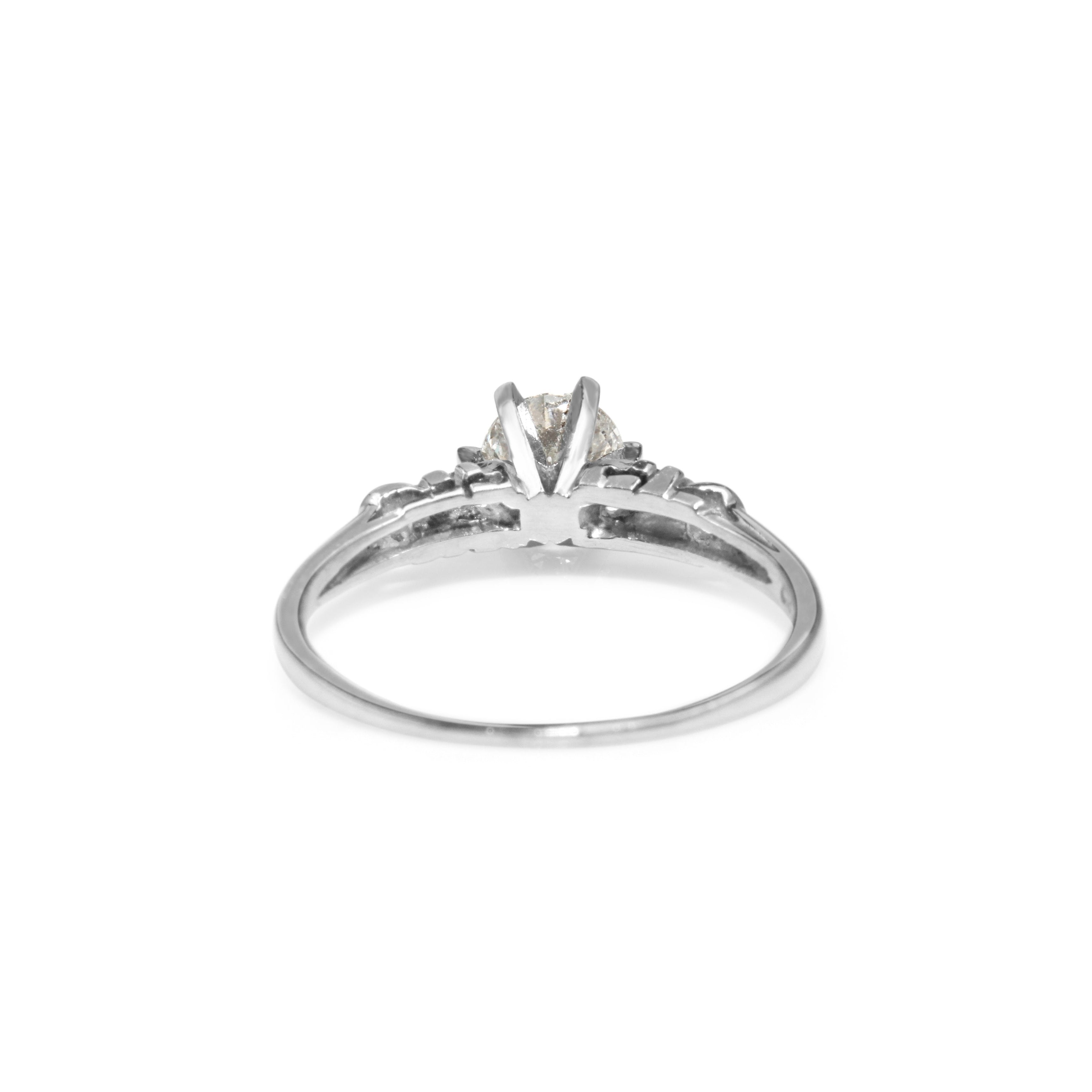 Platinum Solitaire Diamond Ring