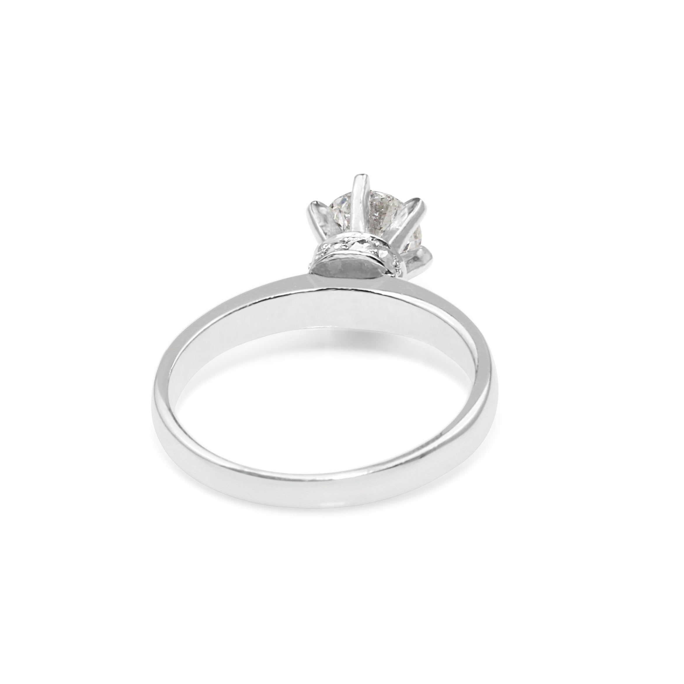 18ct White Gold Diamond Solitaire Engagement Ring