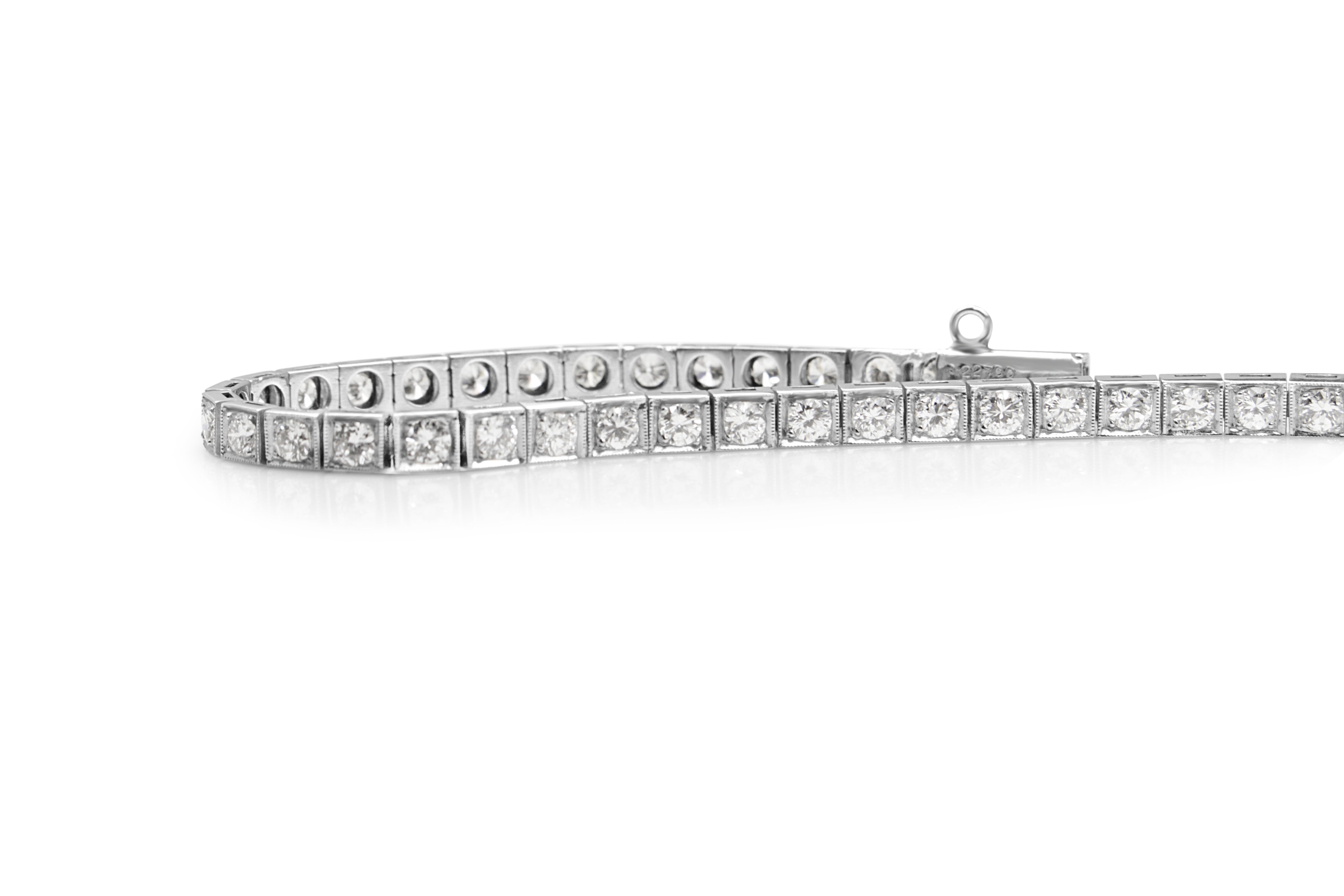 Platinum Diamond Tennis Bracelet