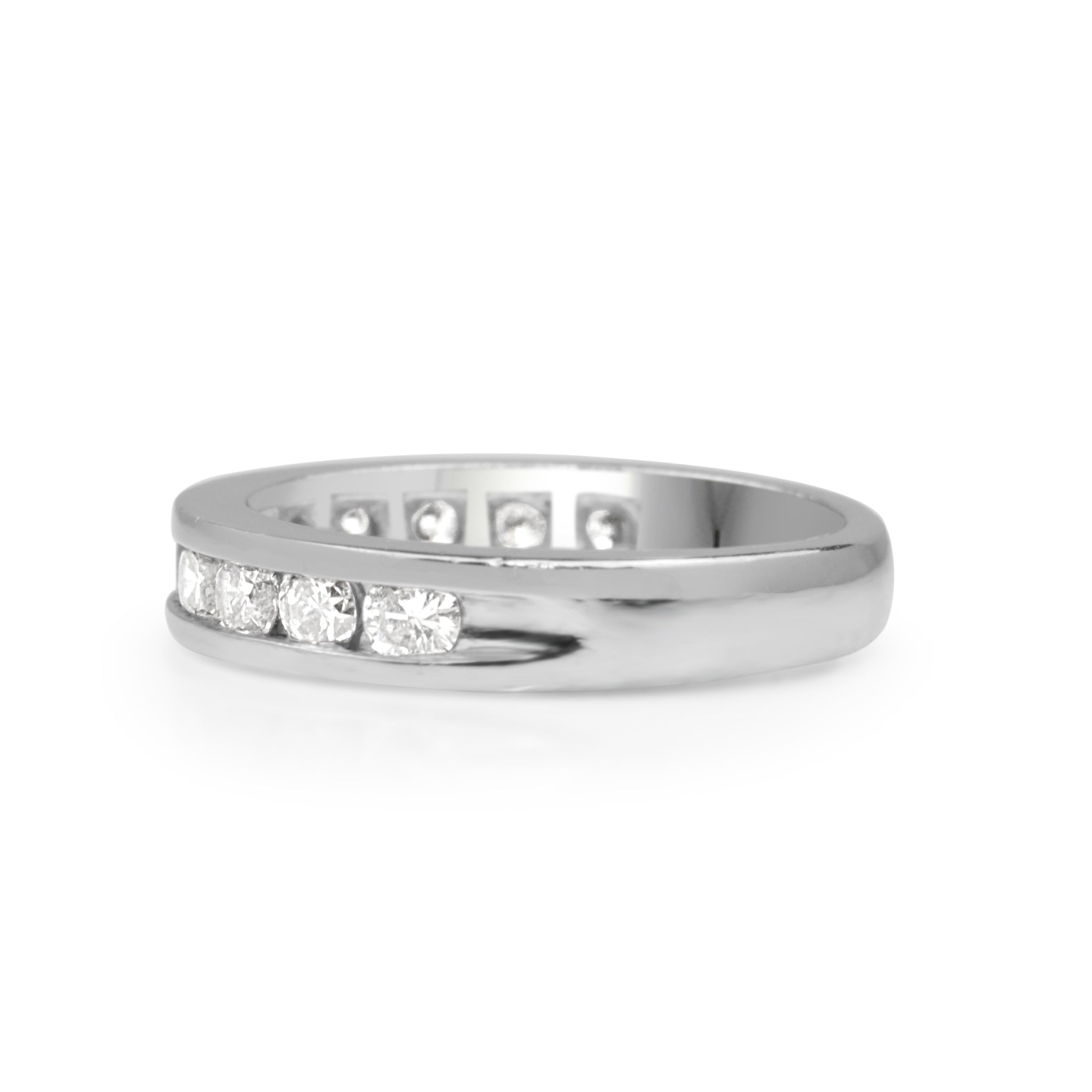 Platinum Channel Set 1.00ct Diamond Band Ring