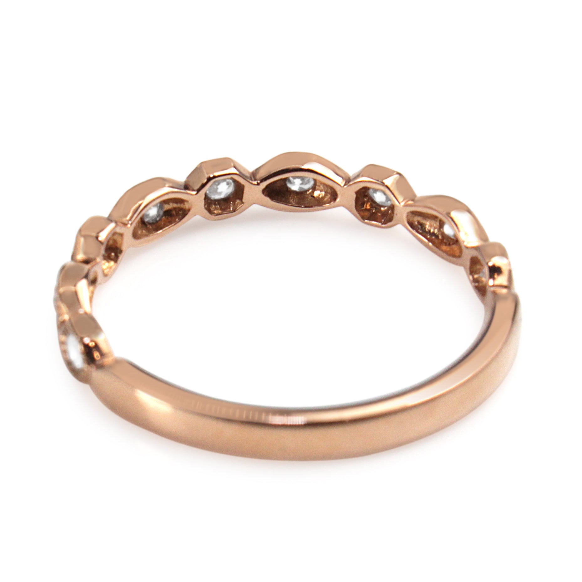 9ct Rose Gold Vintage Style Band Ring