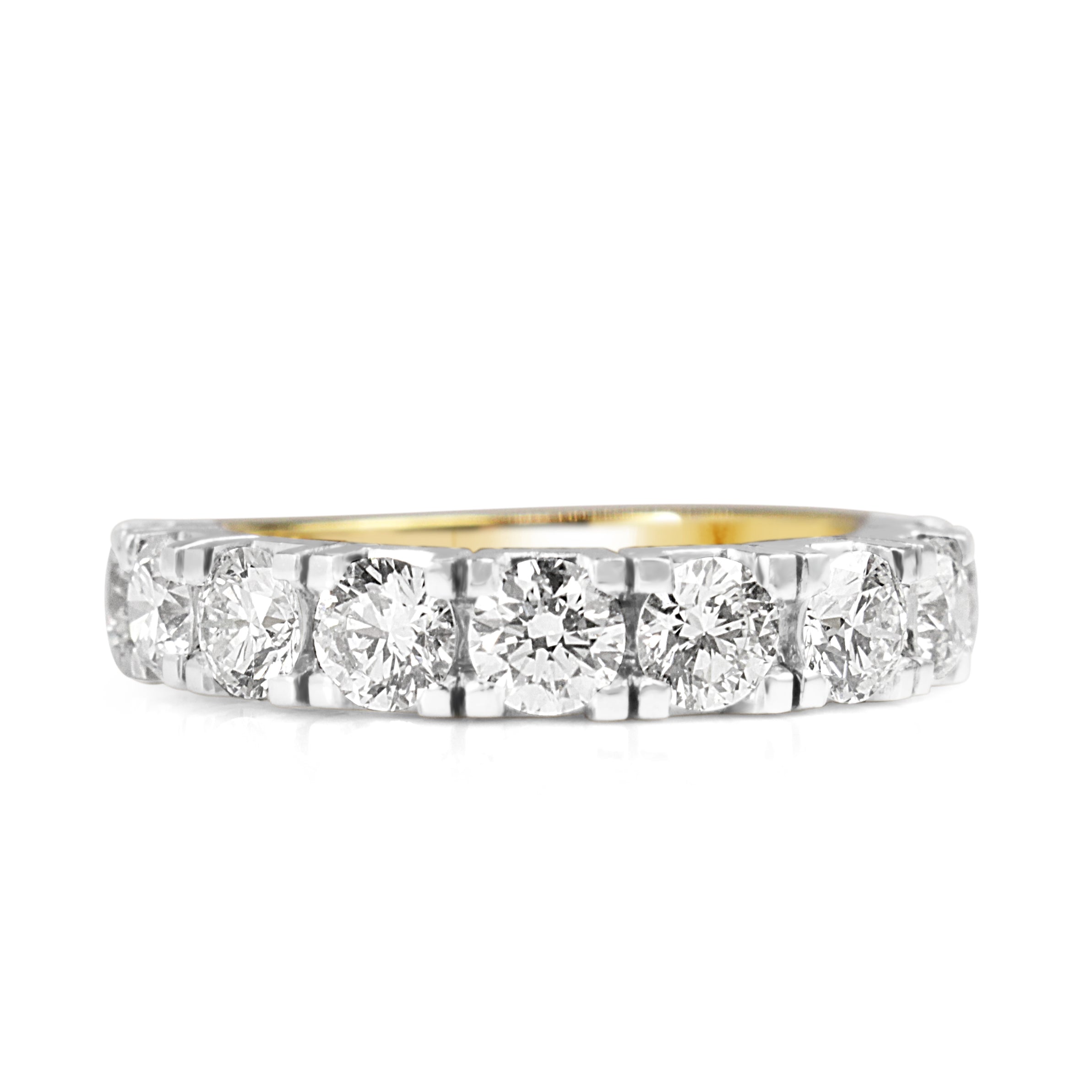 18ct gold and white gold diamond engagement ring